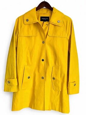London Fog Bright Yellow Women's Trench Coat XS